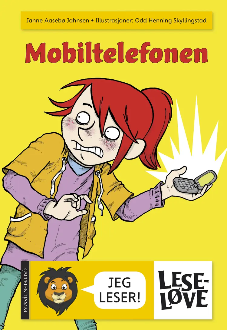 Omslag Leseløve - Mobiltelefonen av Janne Aasebø Johnsen (Innbundet)