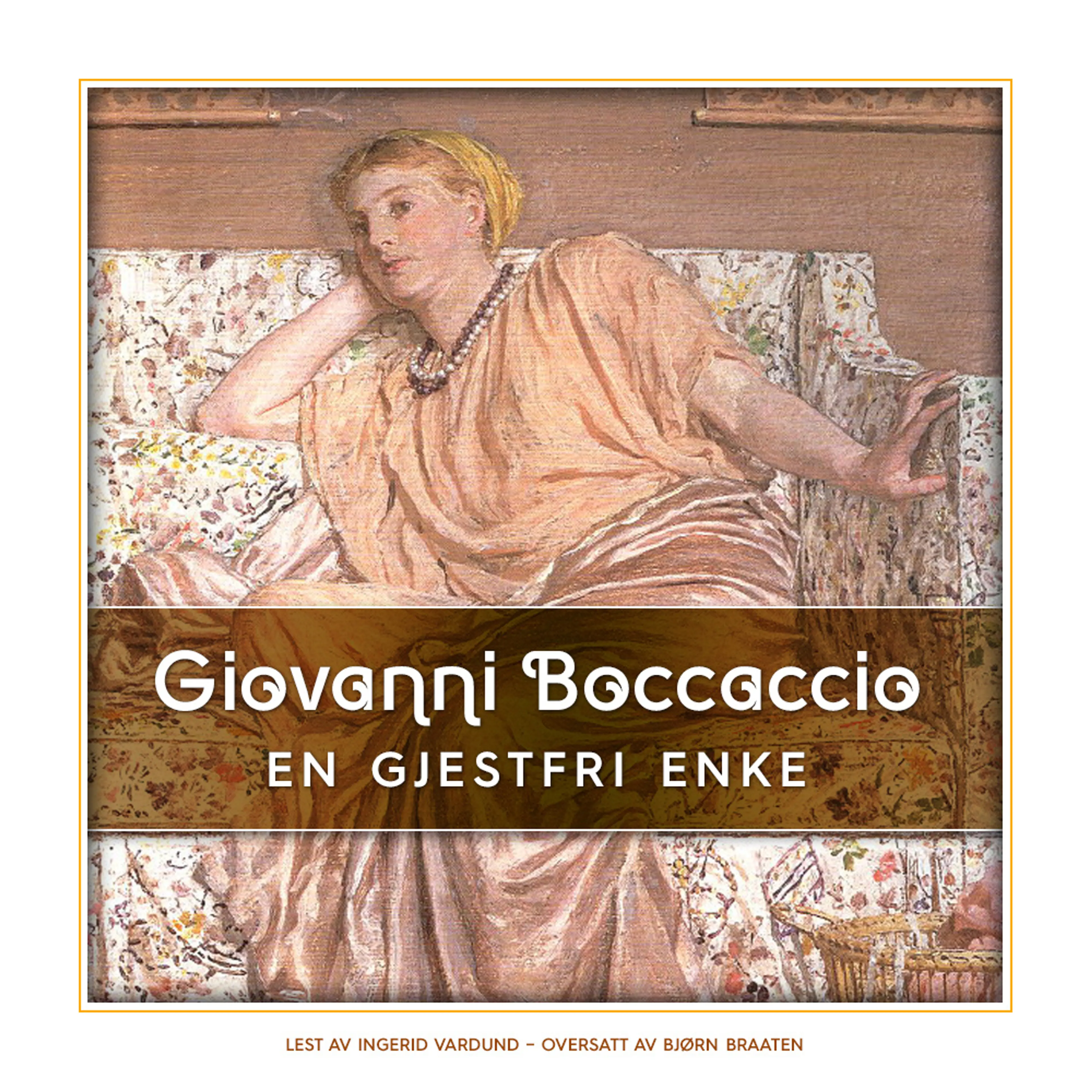 Omslag En gjestfri enke av Giovanni Boccaccio (Lydbok)