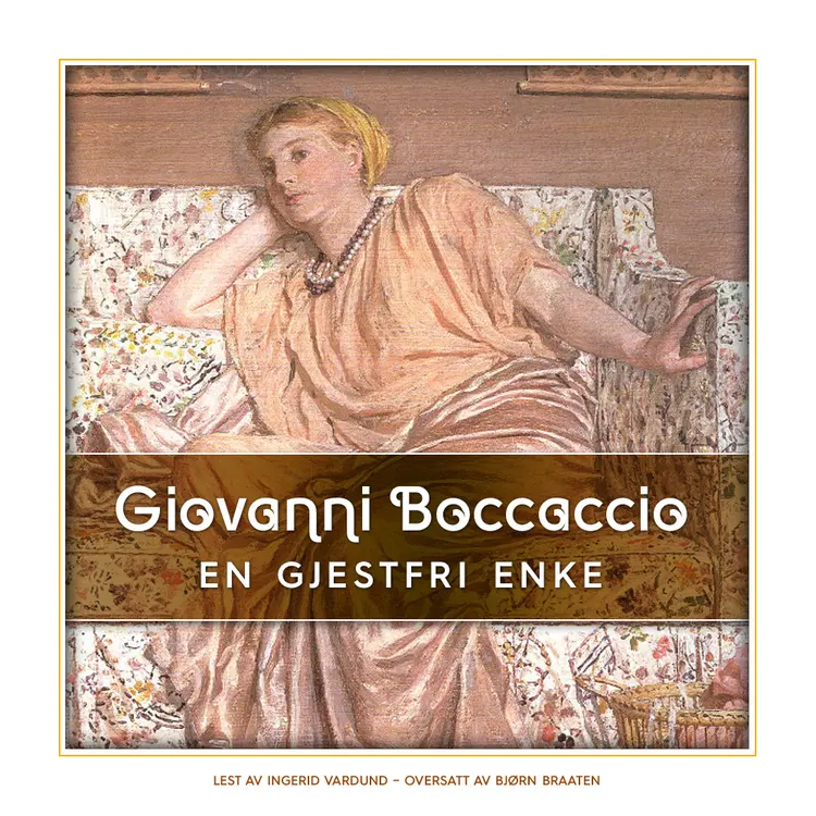 Omslag En gjestfri enke av Giovanni Boccaccio (Lydbok)