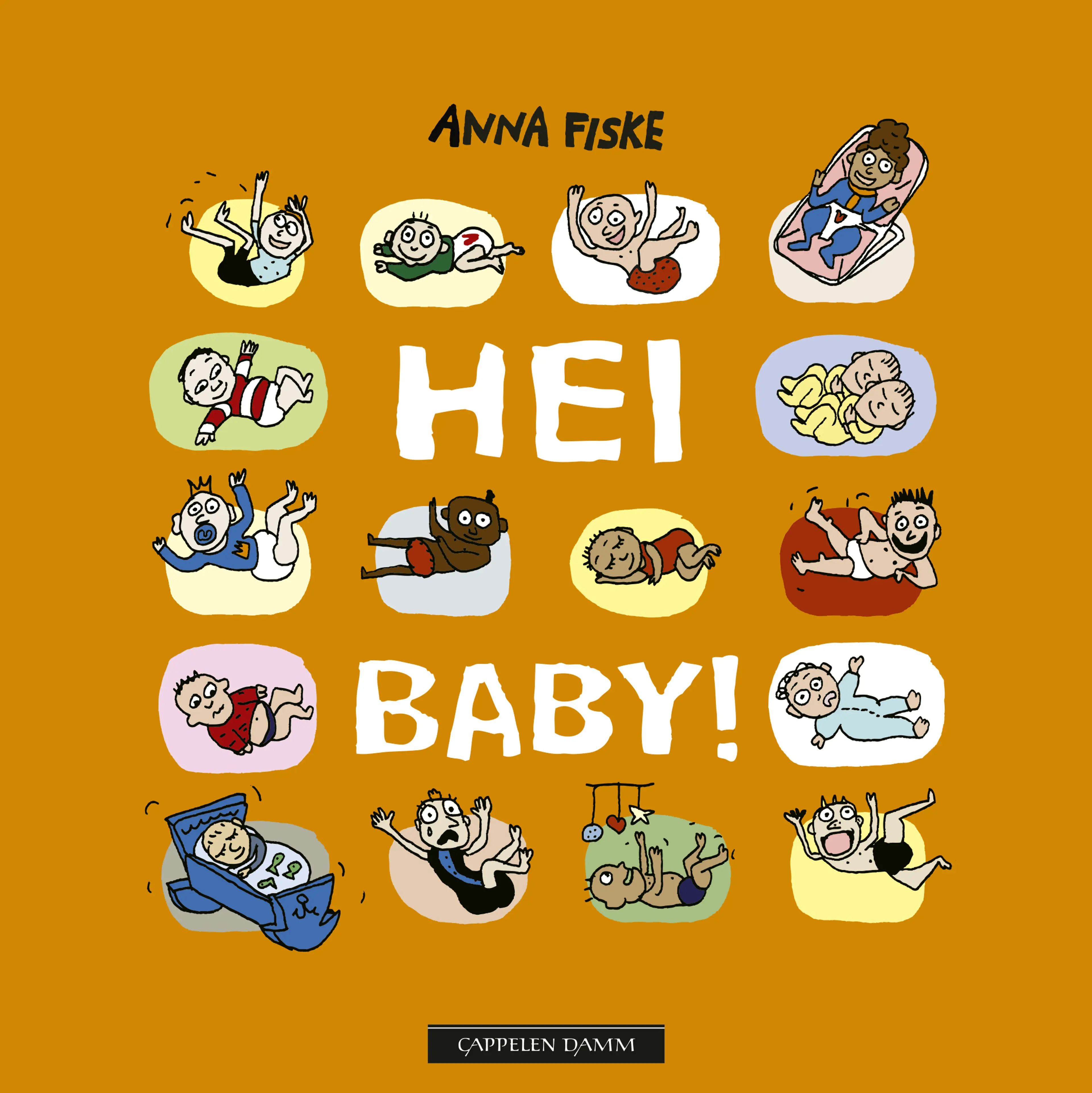 Omslag Hei baby! av Anna Fiske (Pappbok)