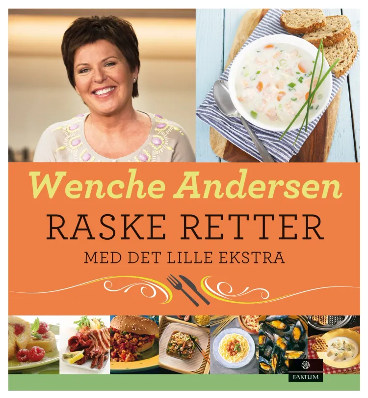 Omslag Raske retter av Wenche Andersen (Innbundet)