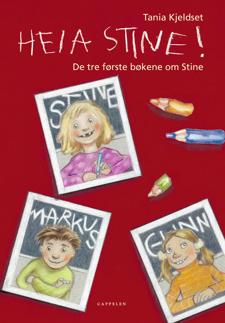 Omslag Heia Stine! av Tania Kjeldset (Innbundet)
