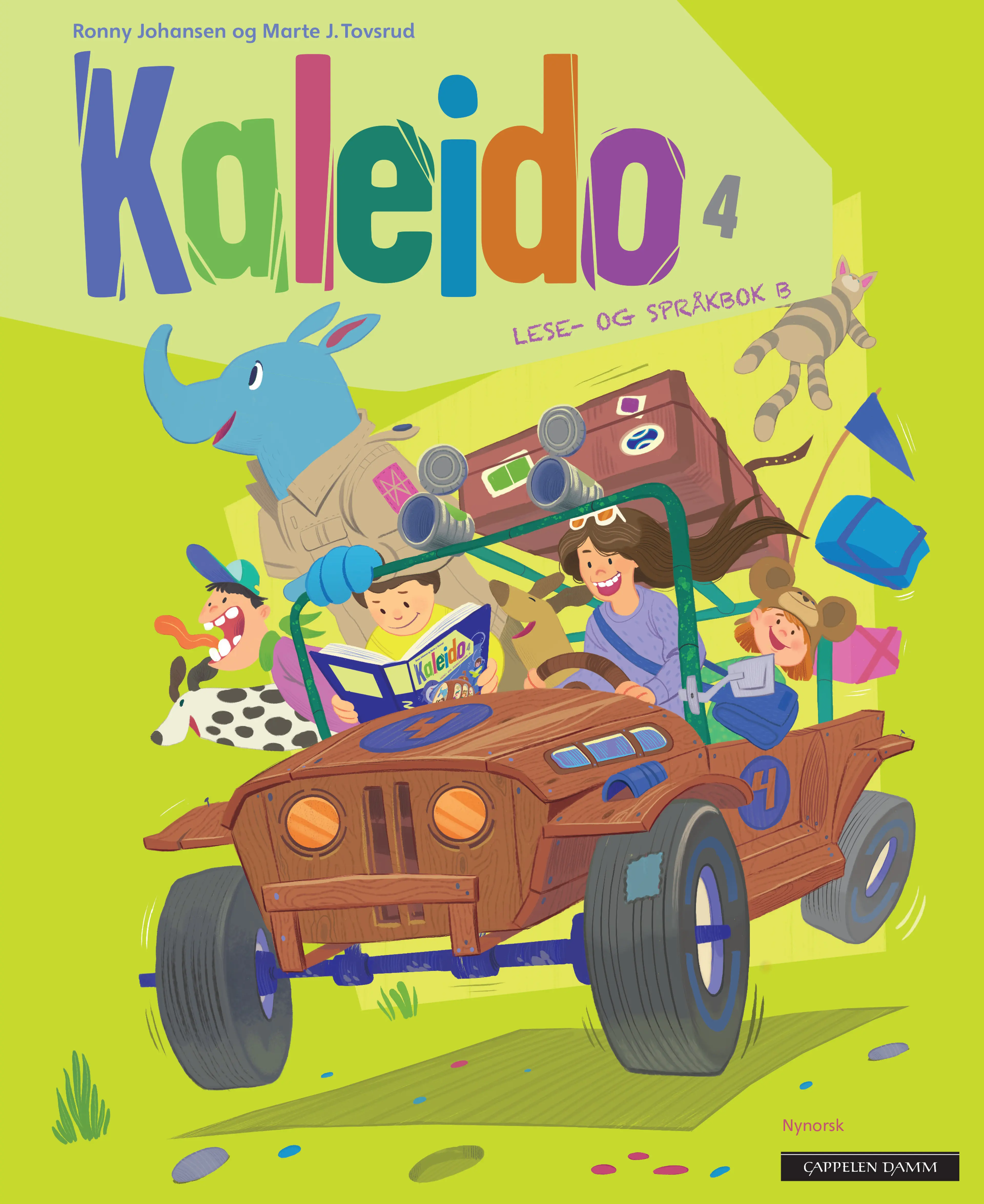 Omslag Kaleido 4 Lese- og språkbok B av Ronny Johansen og Marte Jørgensen Tovsrud (Innbundet)