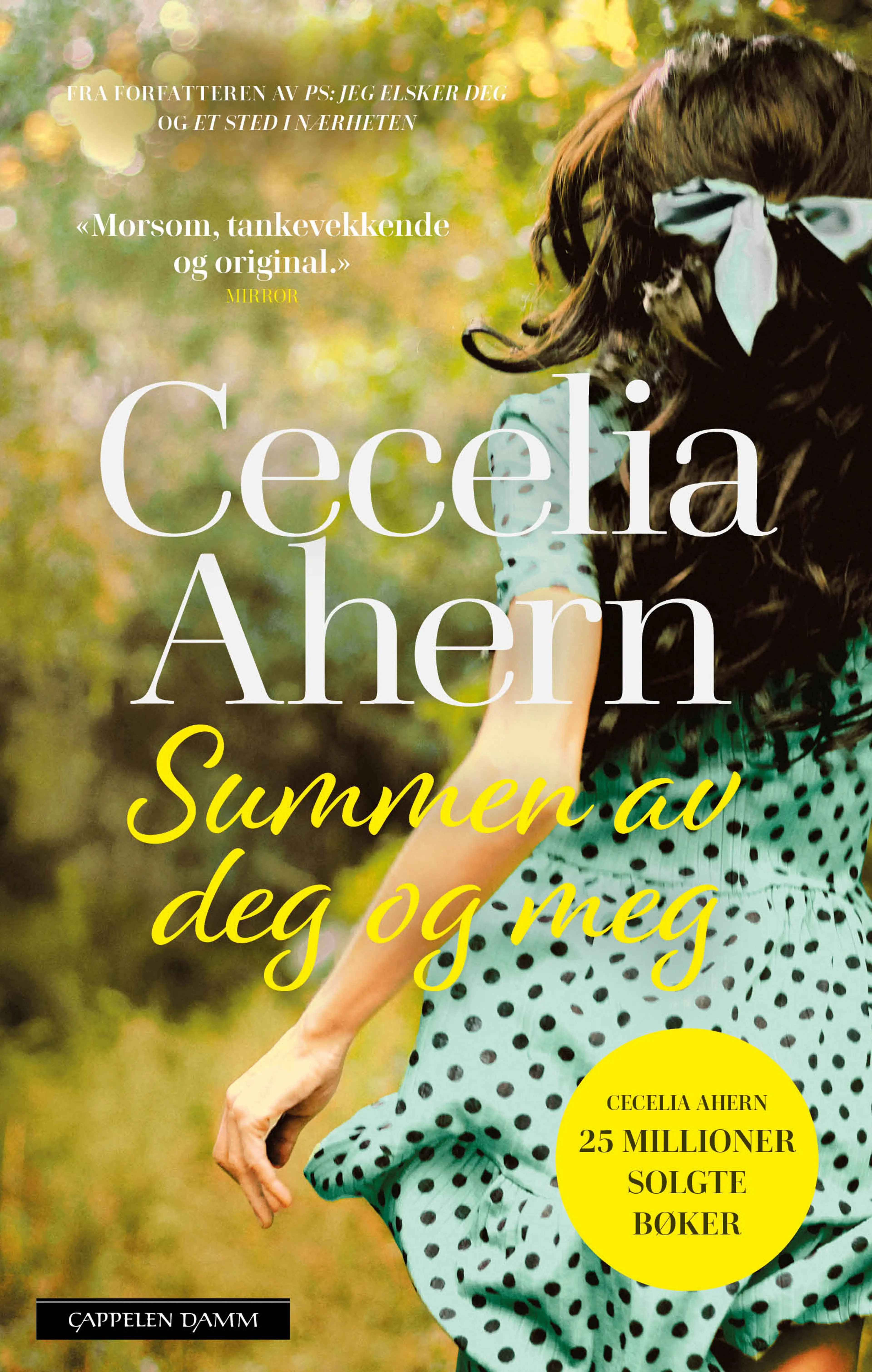 Omslag Summen av deg og meg av Cecelia Ahern (Innbundet)