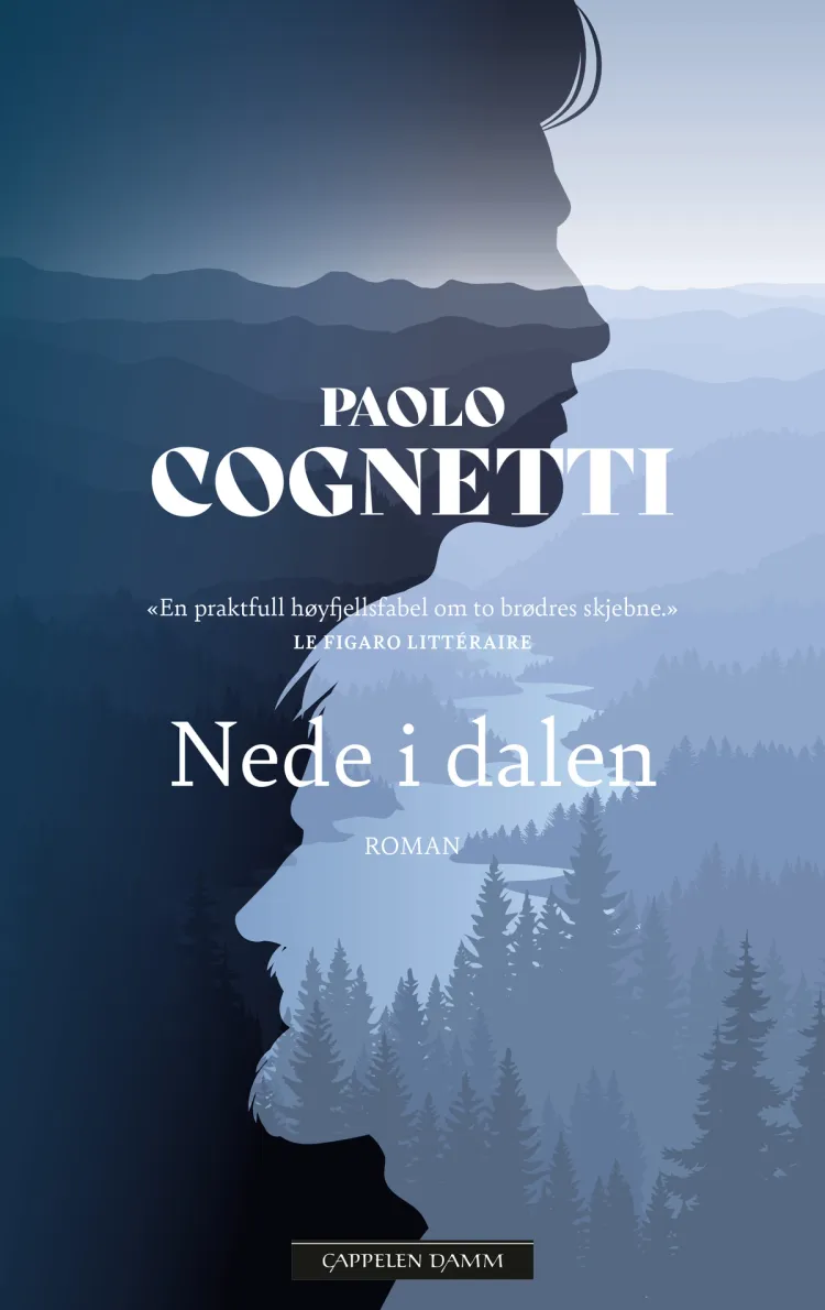 Omslag Nede i dalen av Paolo Cognetti (Innbundet)