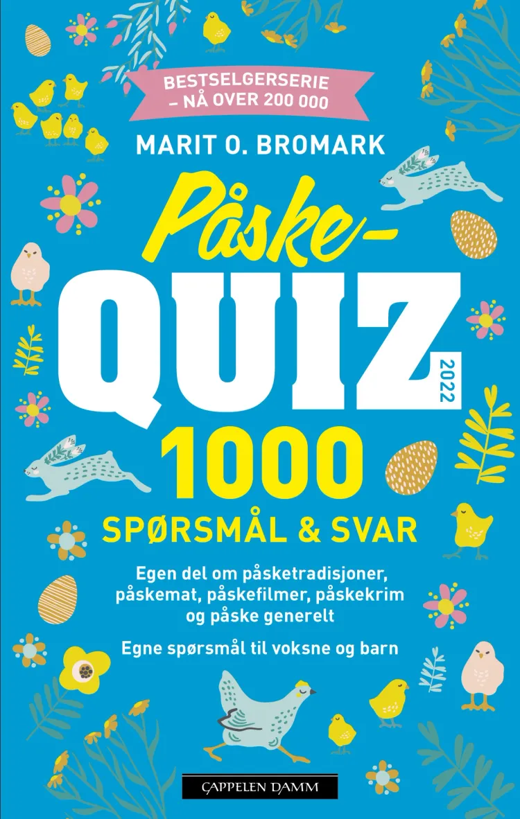 Omslag Påskequiz 2022 av Marit O. Bromark (Heftet)