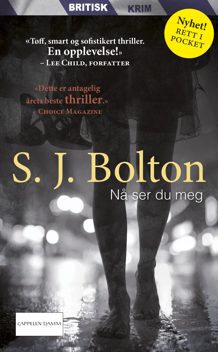 Omslag Nå ser du meg av S. J.  Bolton (Heftet)