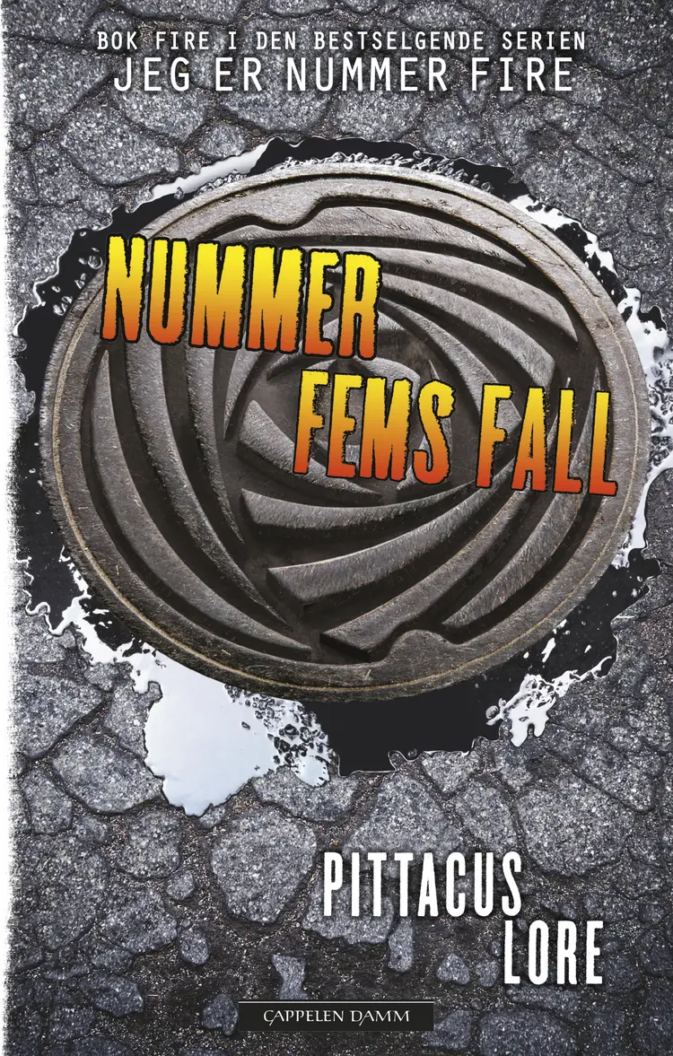 Omslag Nummer Fems fall av Pittacus Lore (Innbundet)