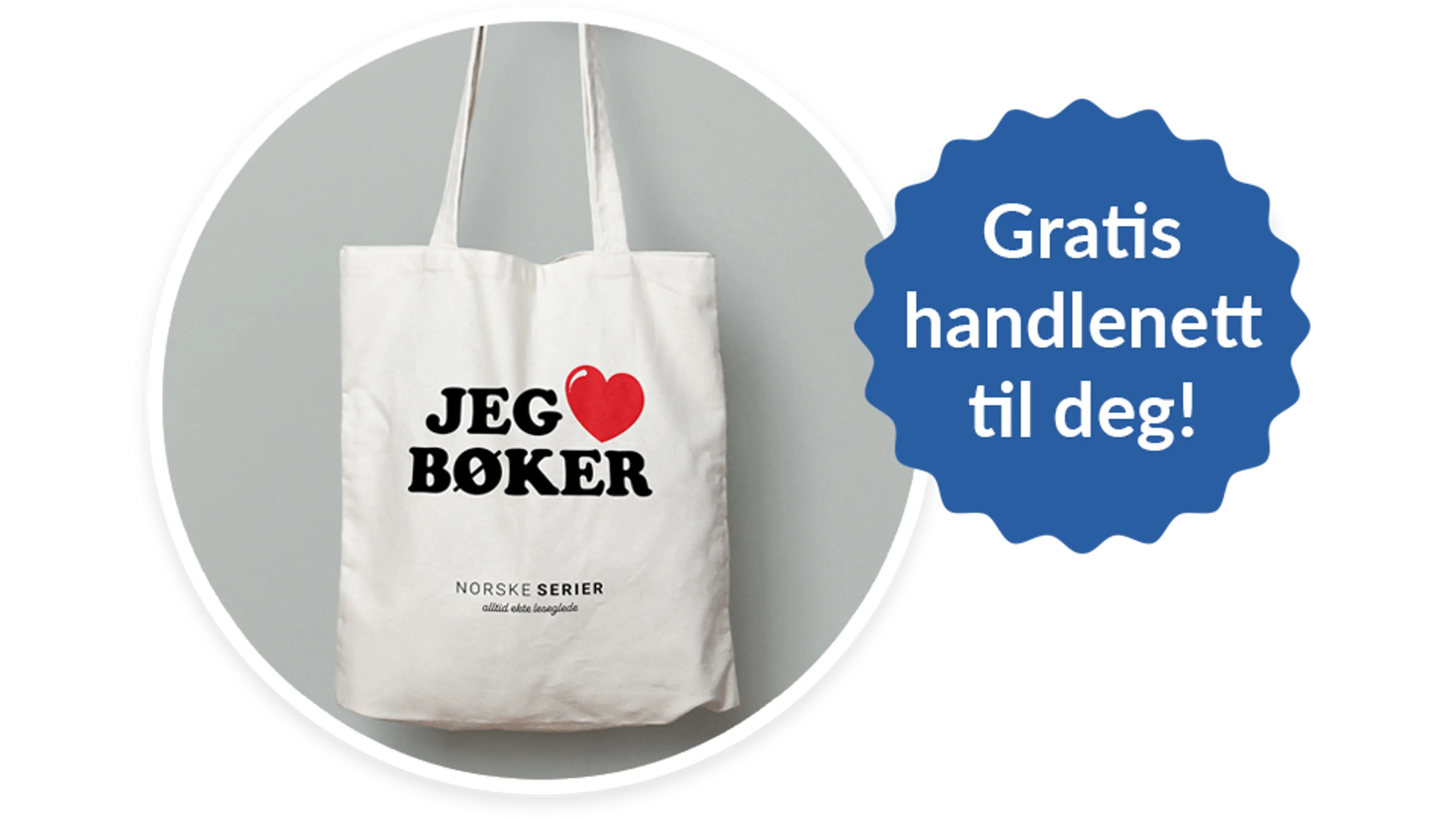 Foto av handlenett som er gratis gave hvis du bestiller abonnement