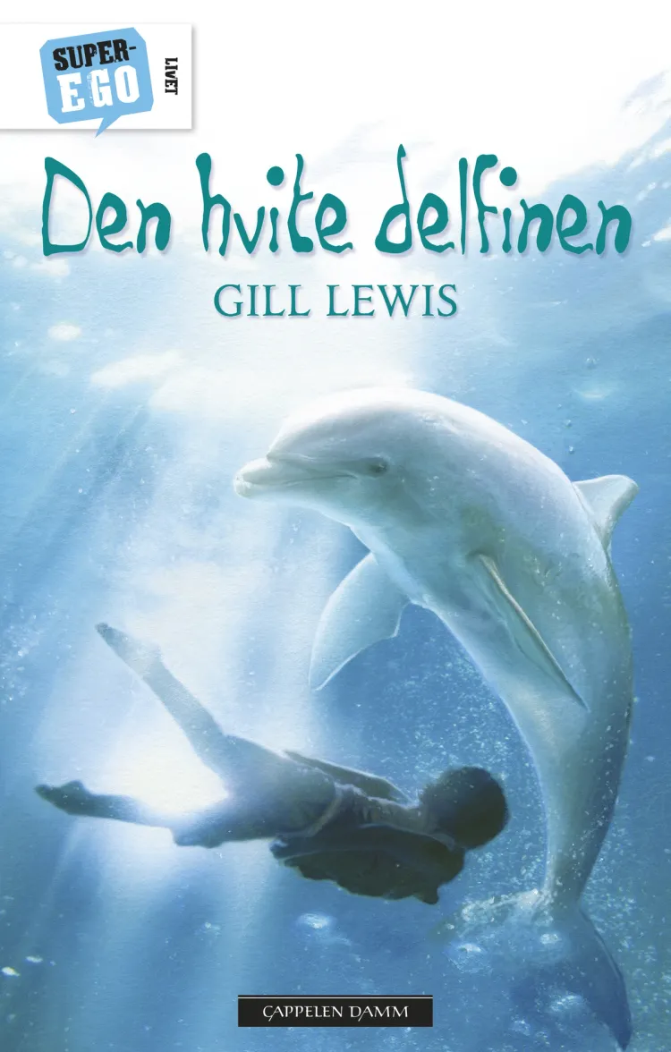Omslag Den hvite delfinen av Gill Lewis (Innbundet)
