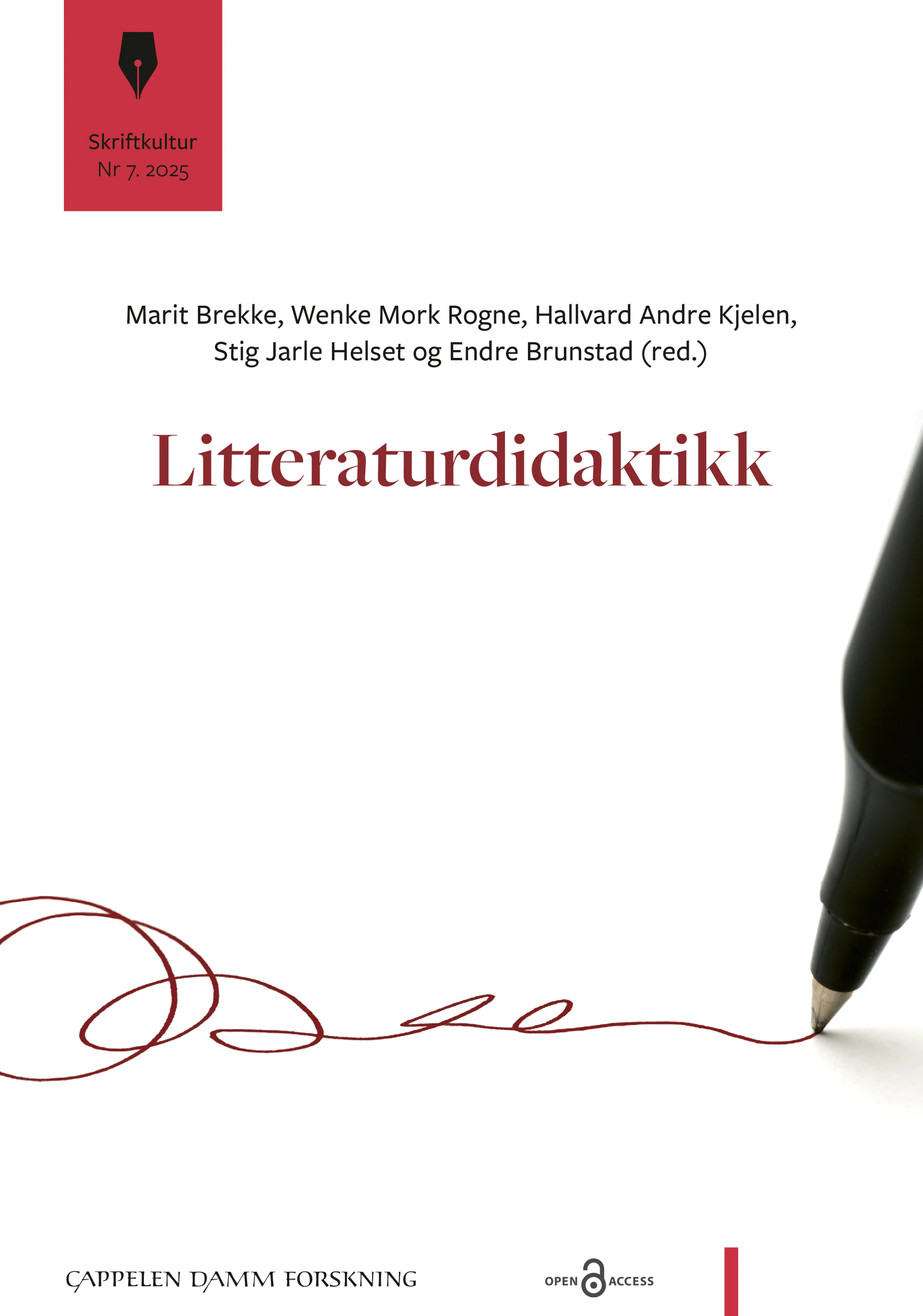 Omslag Litteraturdidaktikk av Marit Brekke, Wenke Mork Rogne, Hallvard Andre Kjelen, Stig Jarle Helset og Endre Brunstad (red.) (Ebok)