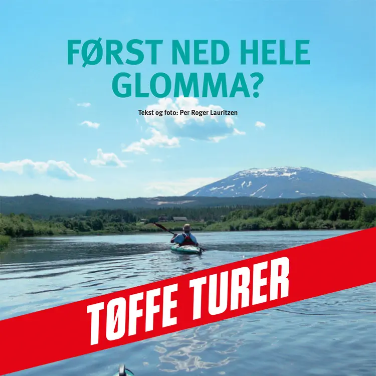 Omslag Først ned hele Glomma? av Per Roger Lauritzen (Lydbok)