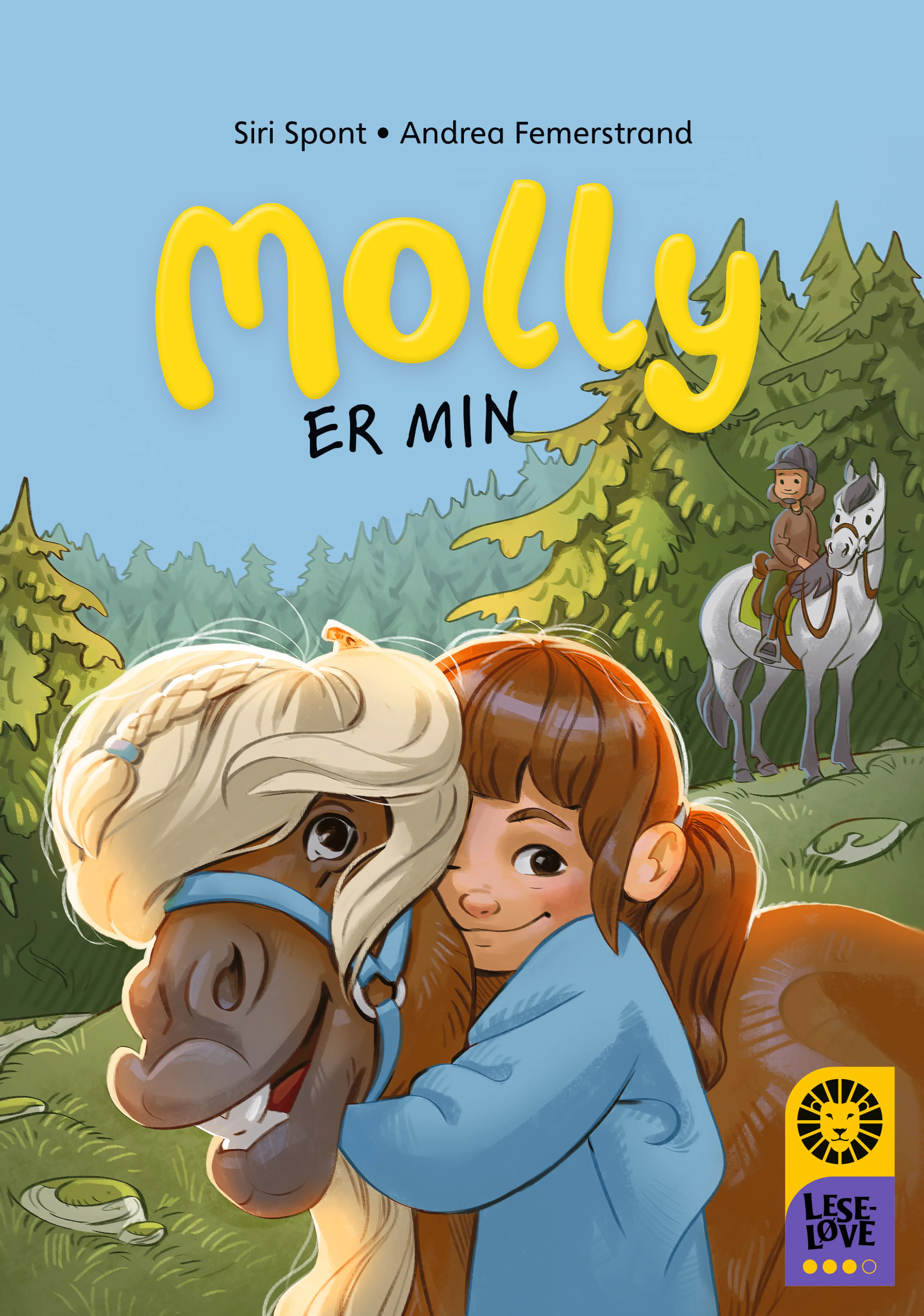 Omslag Leseløve nivå 3 - Molly er min av Siri Spont (Innbundet)
