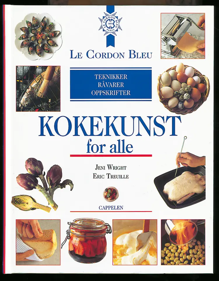 Omslag Le cordon bleu  kokekunst for alle av Jeni Wright og Eric Treuille (Innbundet)