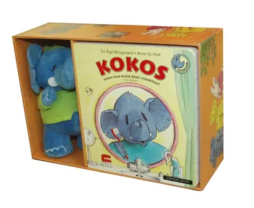 Omslag Kokos - bok og kosedyr av Tor Åge Bringsværd og Anne G. Holt (Ukjent)
