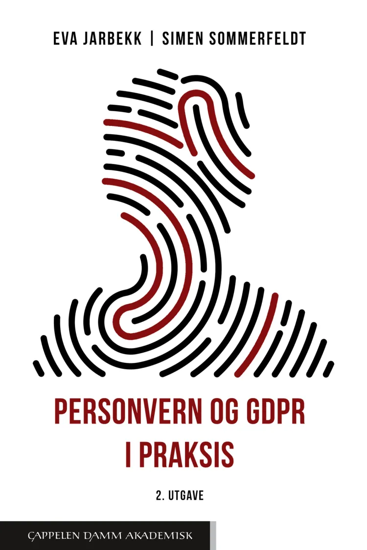 Omslag Personvern og GDPR i praksis av Eva Jarbekk og Simen Sommerfeldt (Heftet)