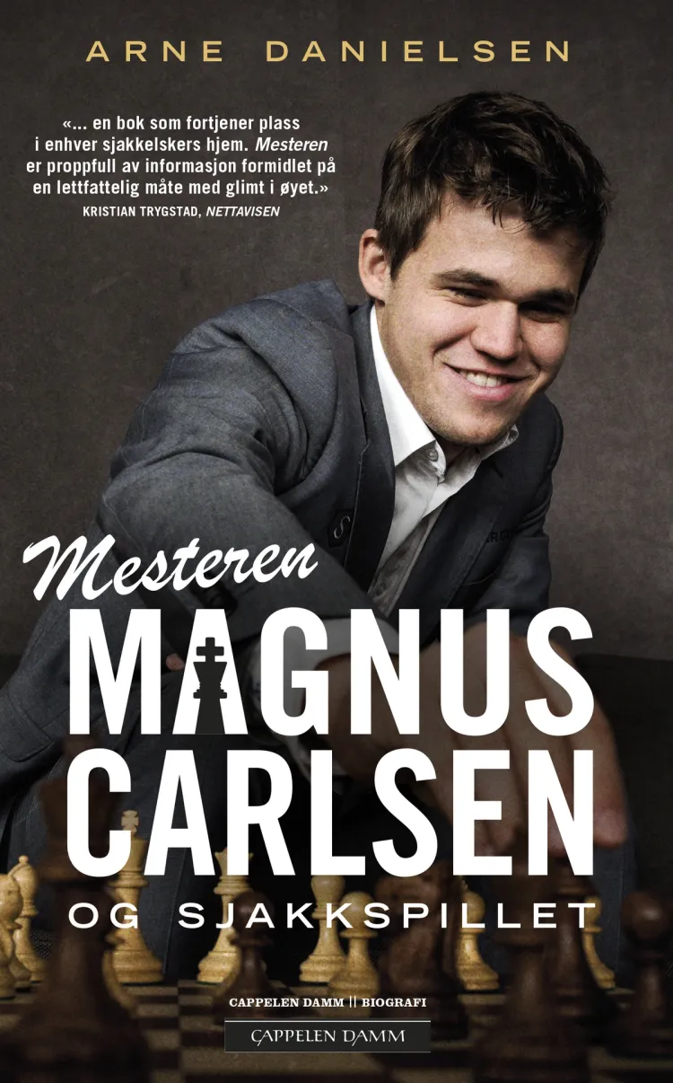 Omslag Magnus Carlsen og sjakkspillet av Arne Danielsen (Heftet)