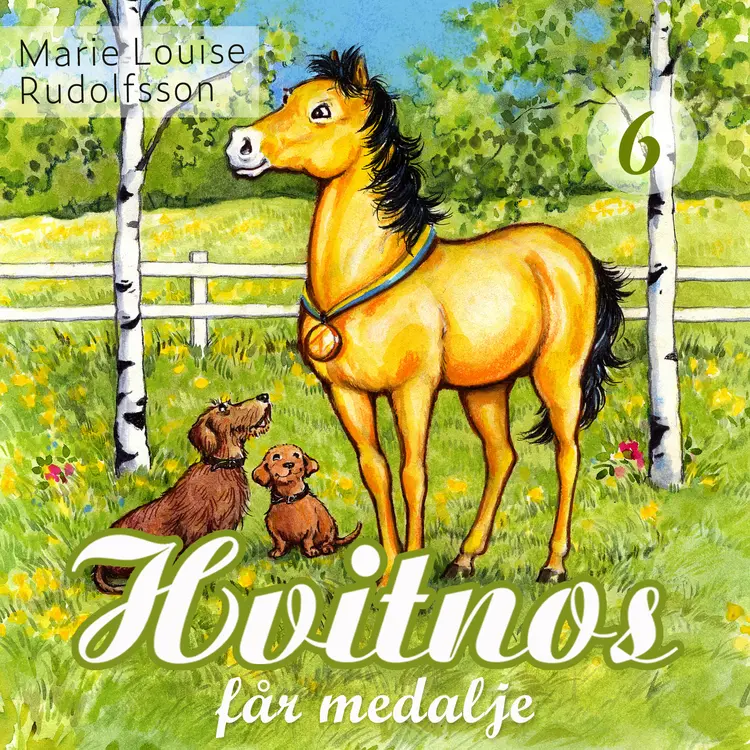 Omslag Hvitnos får medalje av Marie Louise Rudolfsson (Lydbok)
