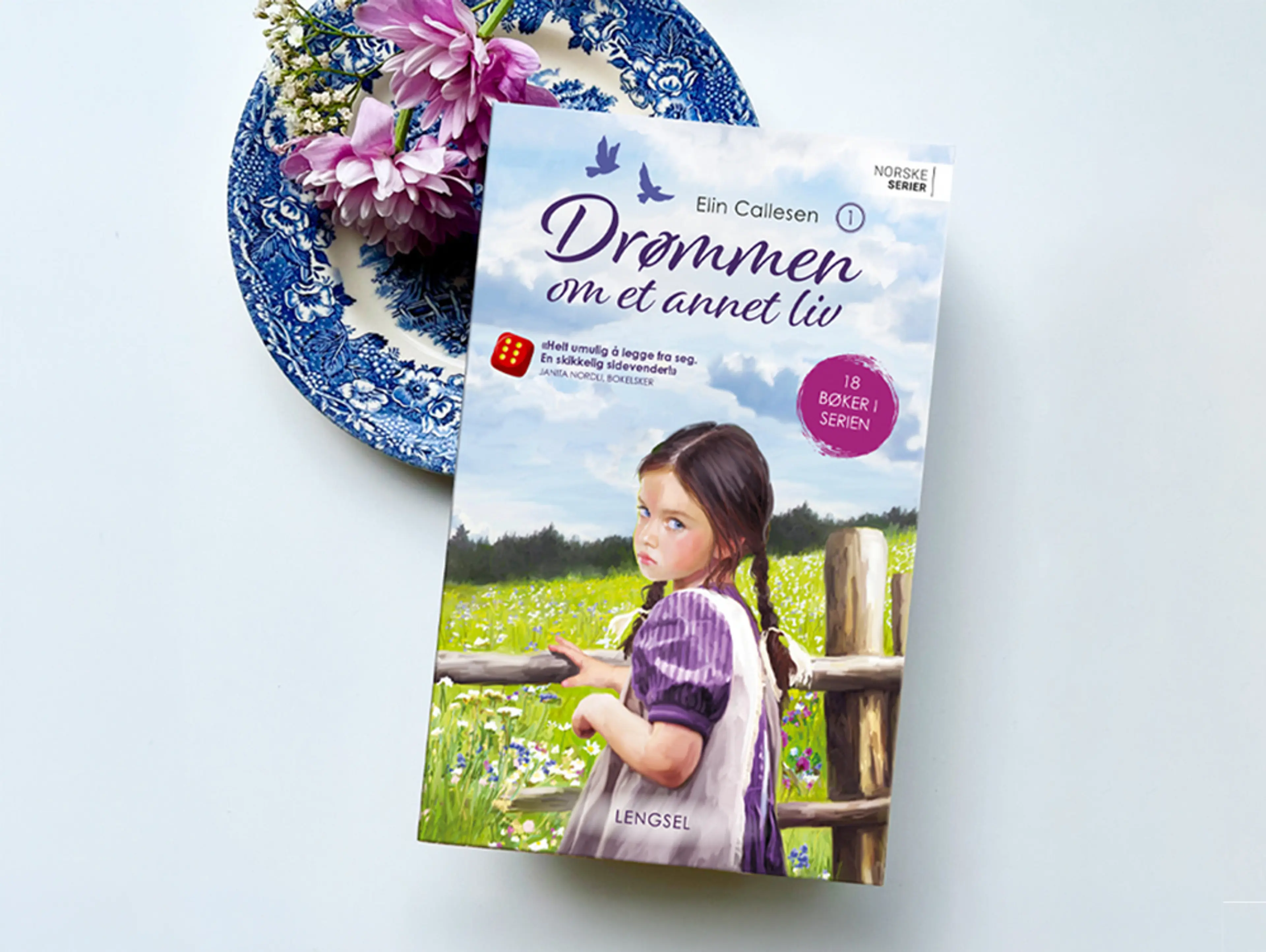 Foto av første bok i serien Drømmen om et annet liv