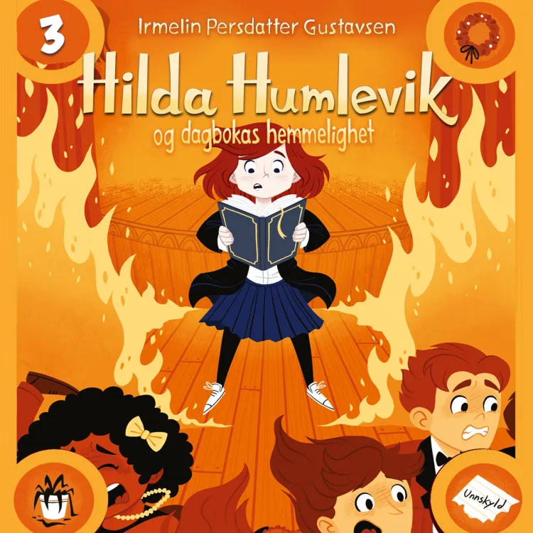 Omslag Hilda Humlevik og dagbokas hemmelighet av Irmelin Persdatter Gustavsen (Lydbok)