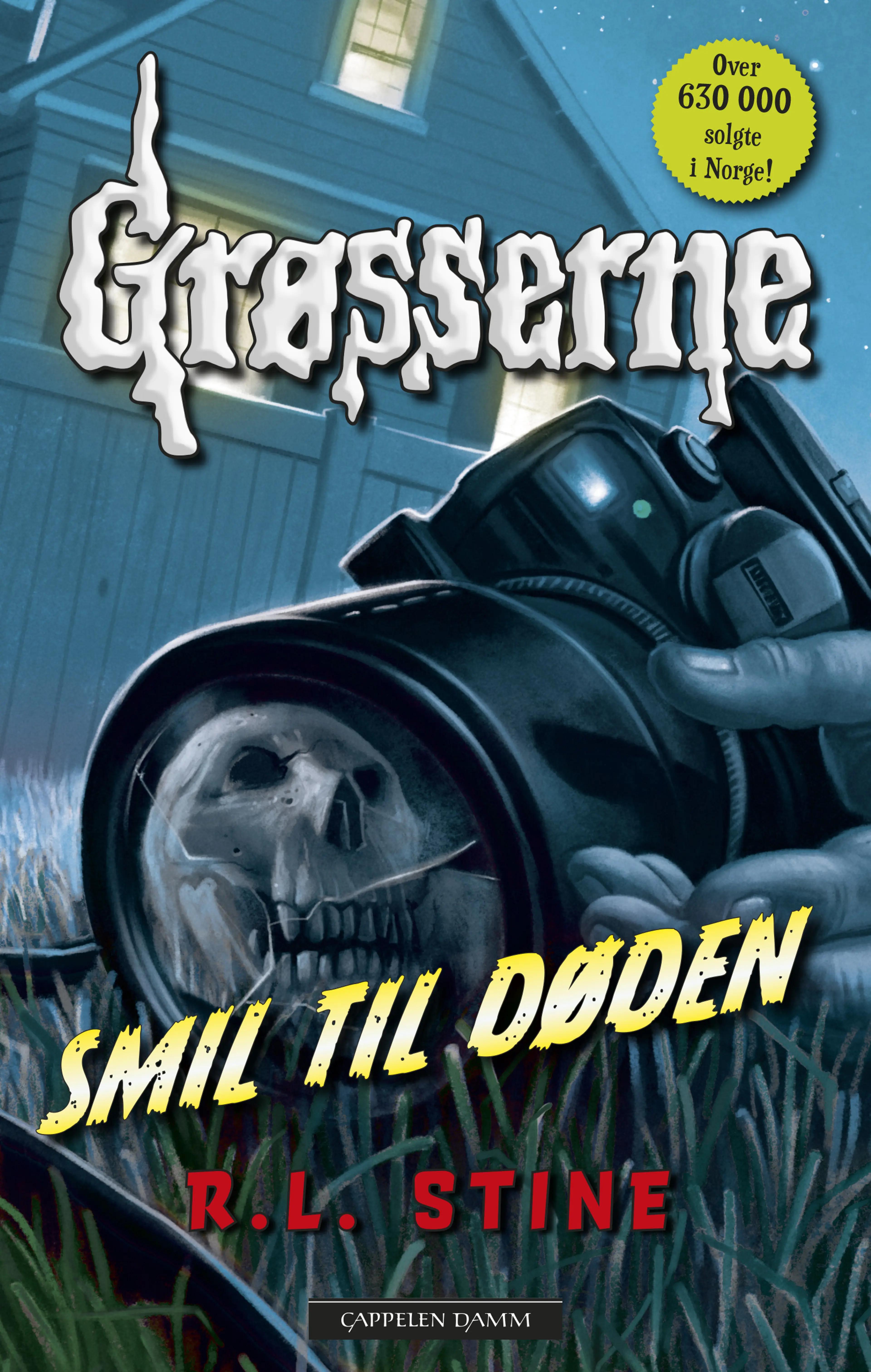 Omslag Grøsserne – Smil til døden av R.L. Stine (Innbundet)