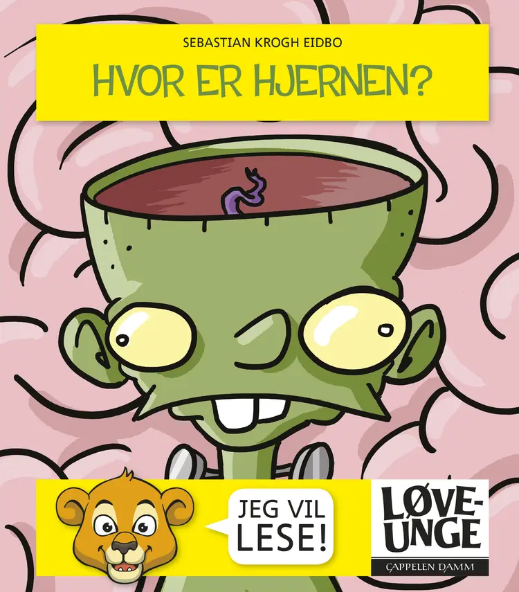 Omslag Løveunge - Hvor er hjernen? av Sebastian Krogh Eidbo (Innbundet)