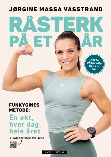 Omslag Råsterk på et år av Jørgine Massa Vasstrand (Innbundet)
