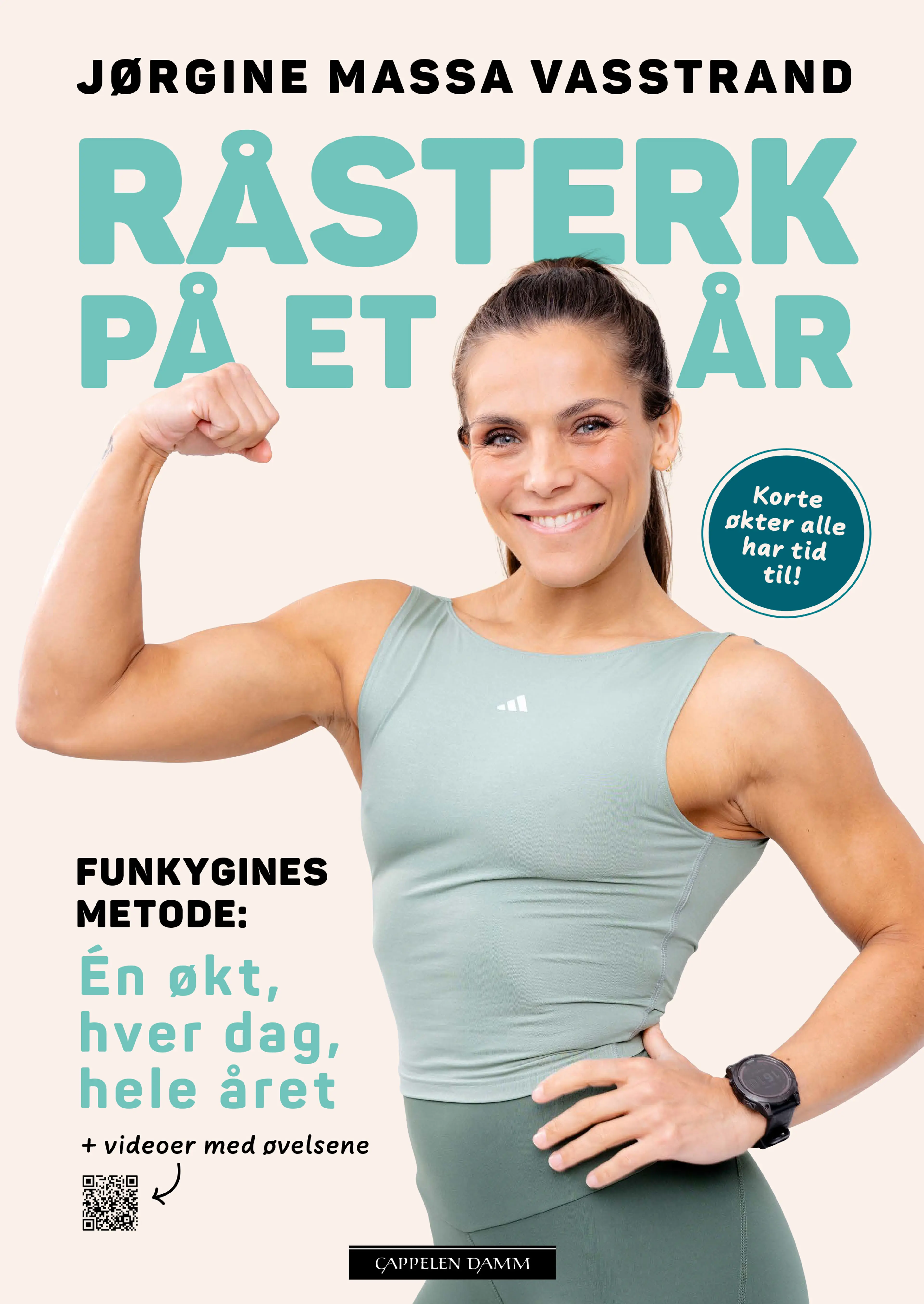 Omslag Råsterk på et år av Jørgine Massa Vasstrand (Innbundet)