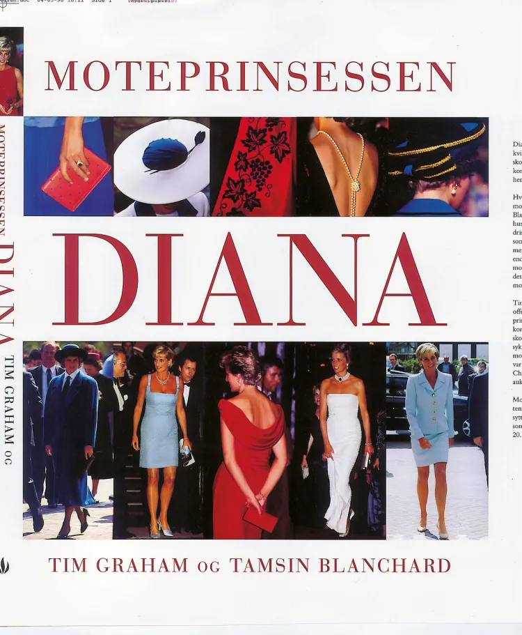 Omslag Moteprinsessen Diana av Graham, Tim / Blanchard, Tamsin (Innbundet)