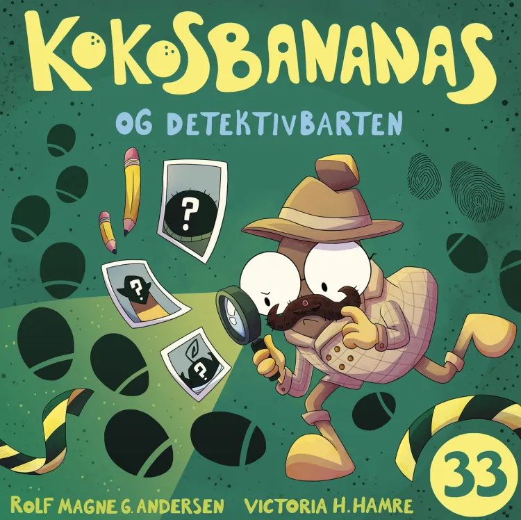 Omslag Kokosbananas og detektivbarten av Rolf Magne G. Andersen (Lydbok)