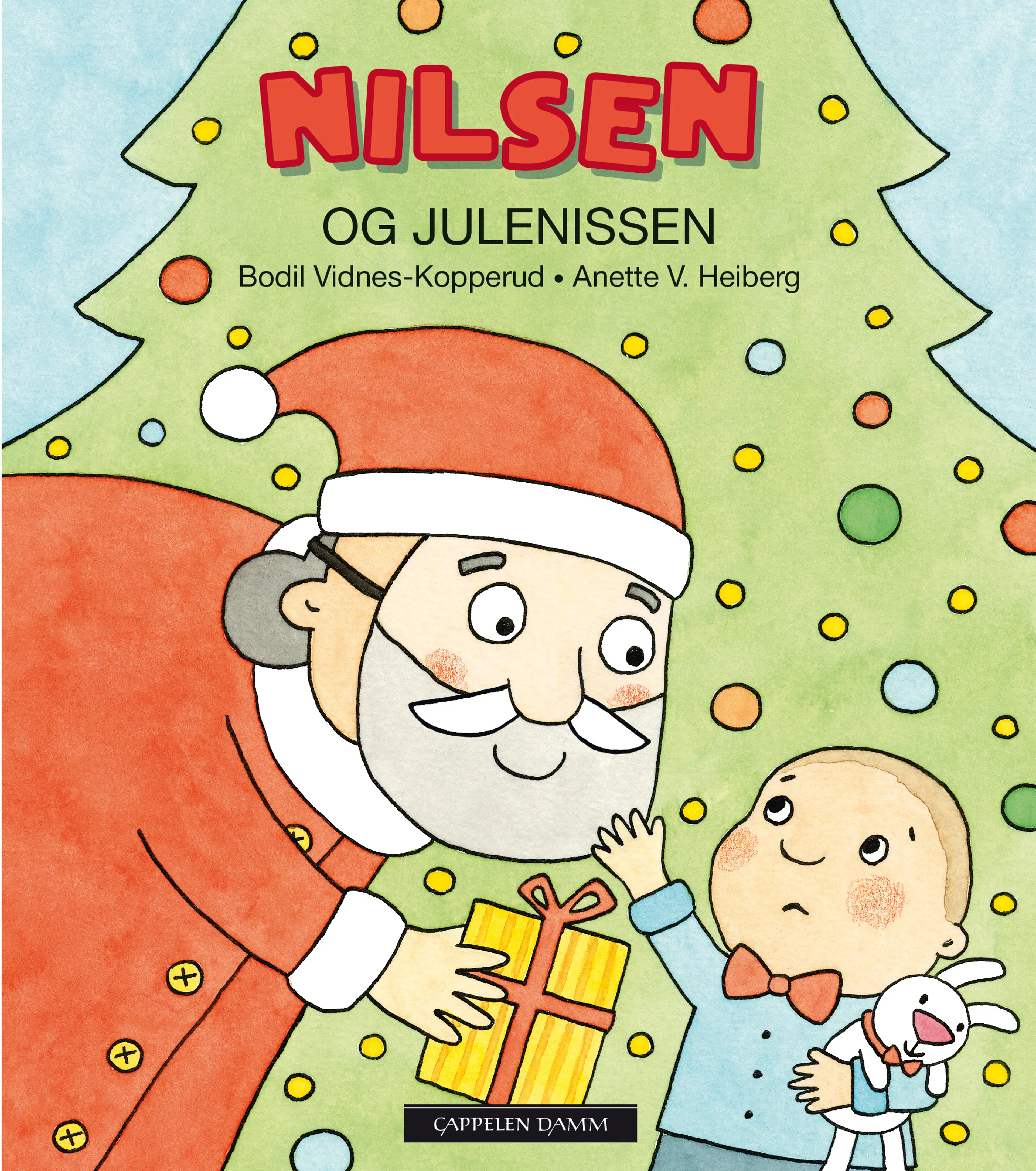 Omslag Nilsen og julenissen av Bodil Vidnes-Kopperud (Innbundet)