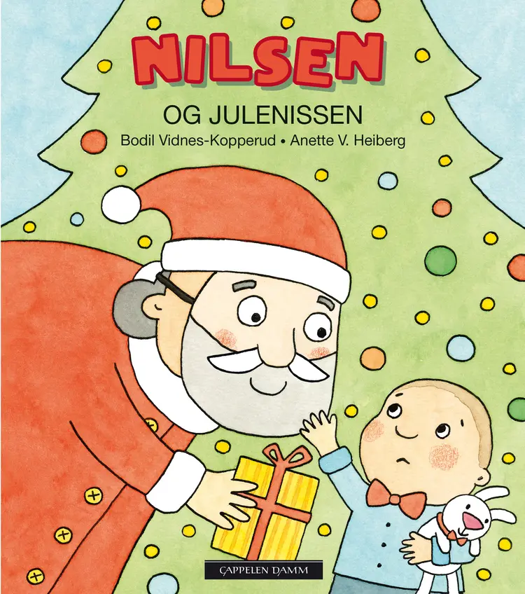 Omslag Nilsen og julenissen av Bodil Vidnes-Kopperud (Innbundet)
