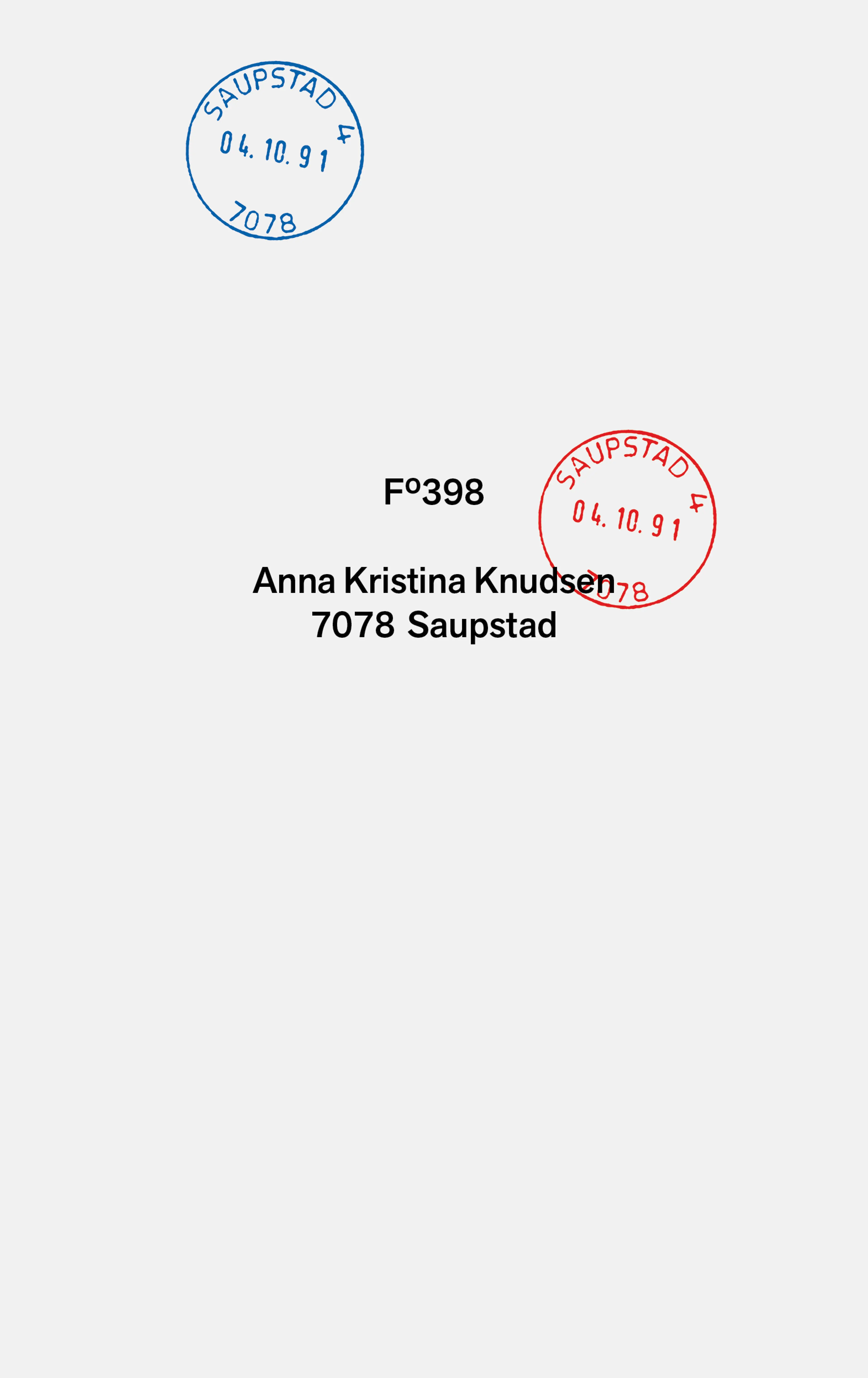Omslag 7078 Saupstad av Anna K. Knudsen (Innbundet)