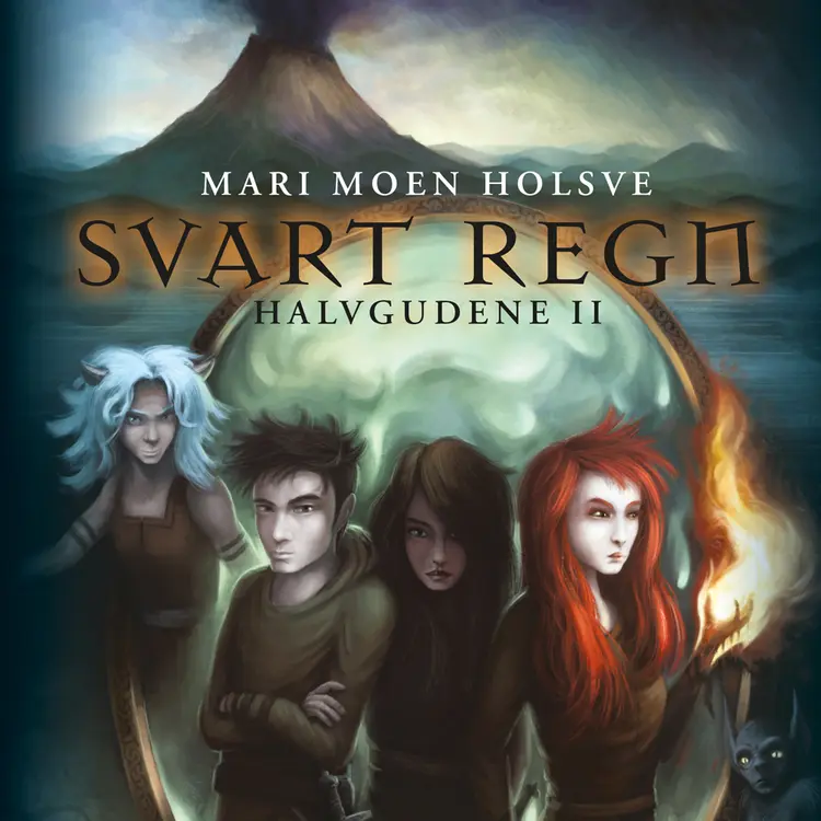 Omslag Svart regn av Mari Moen Holsve (Lydbok)