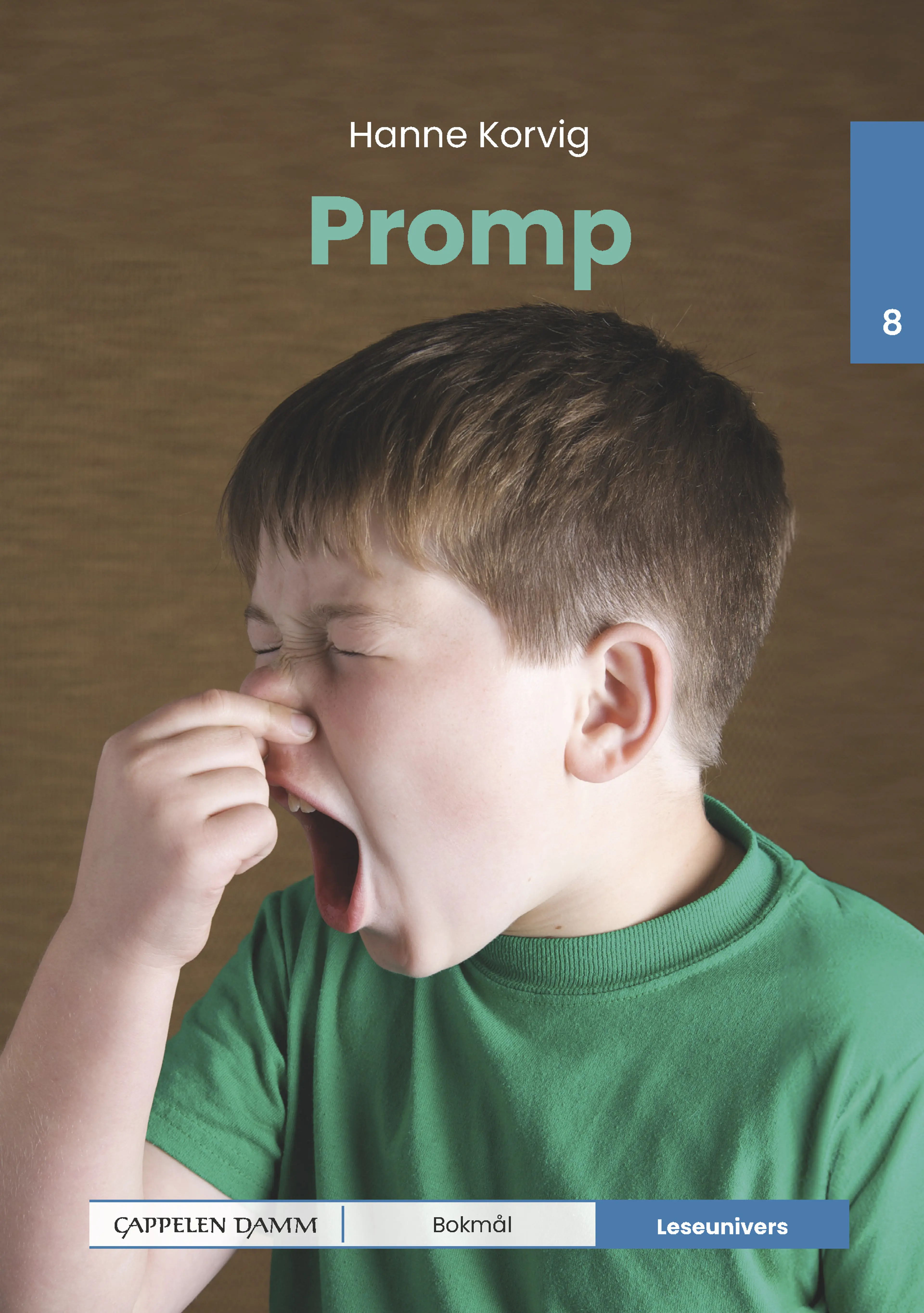 Omslag Leseunivers 8: Promp av Hanne Korvig (Innbundet)