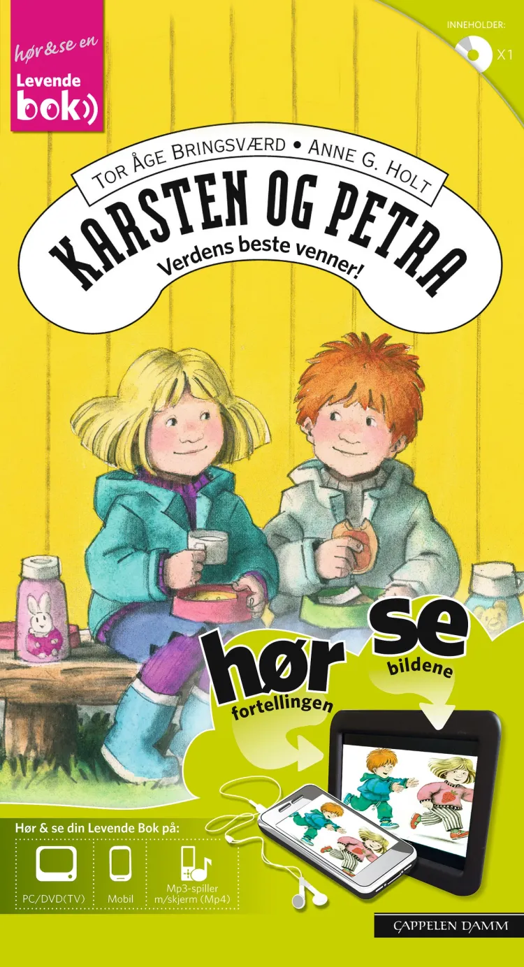 Omslag Karsten og Petra: verdens beste venner - Levende Bok av Tor Åge Bringsværd (Ukjent)