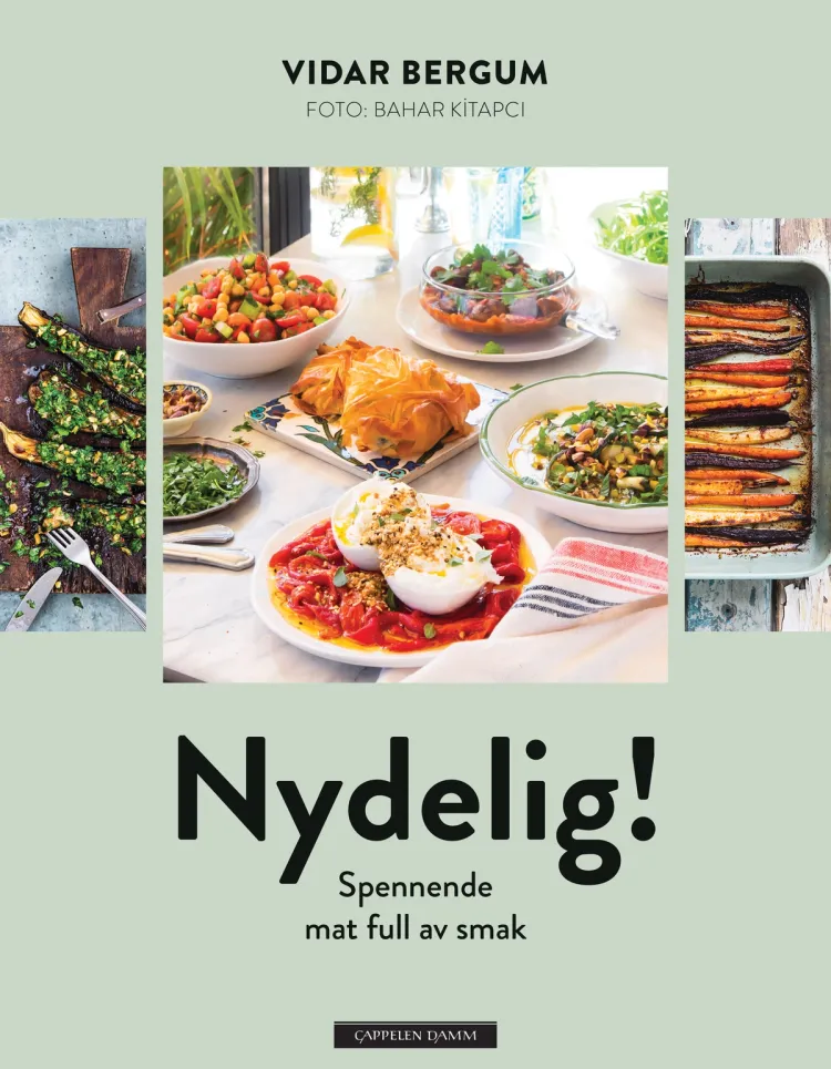 Omslag Nydelig! Spennende mat full av smak av Vidar Bergum (Innbundet)