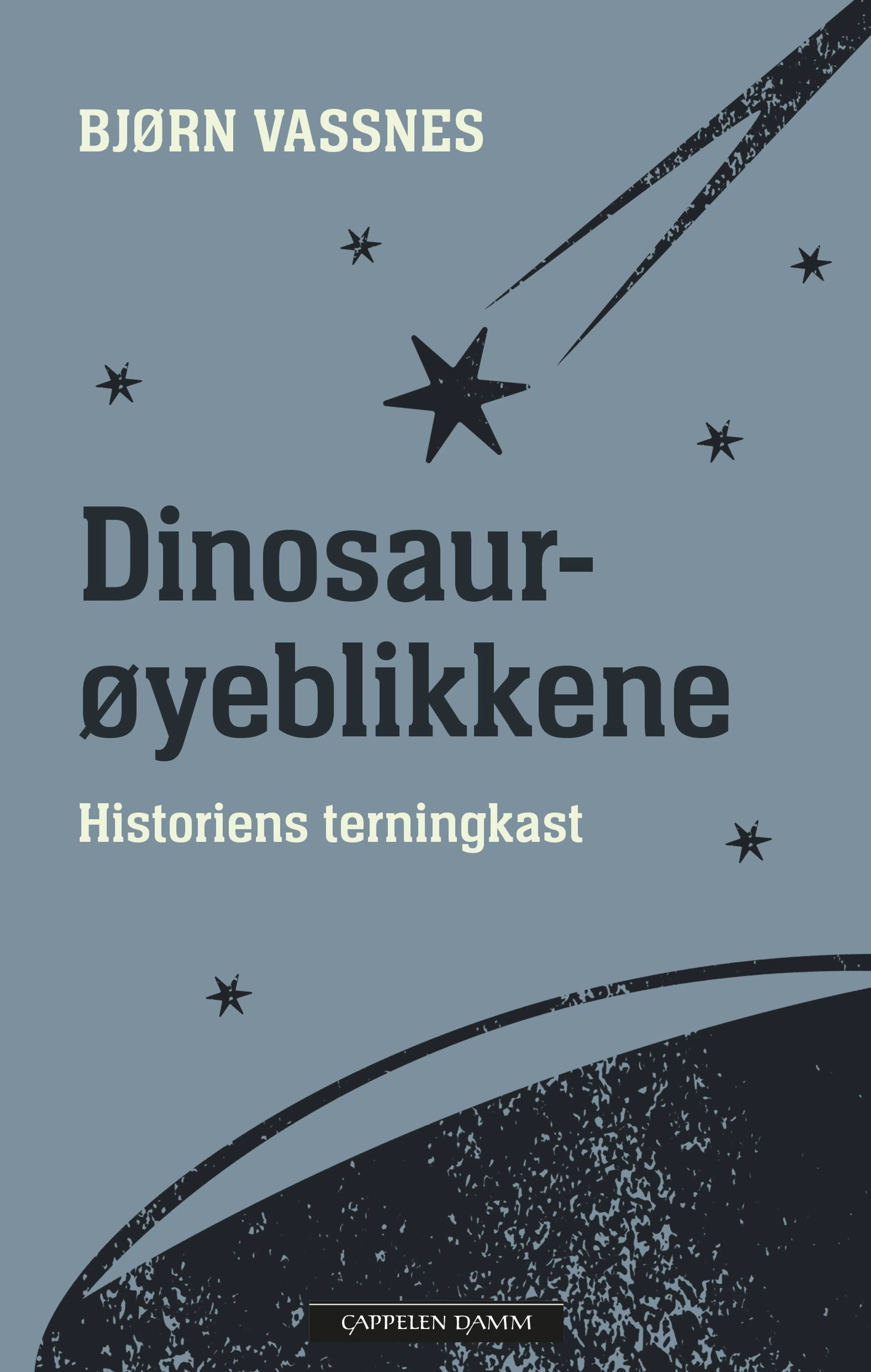Omslag Dinosaurøyeblikkene av Bjørn Roar Vassnes (Innbundet)