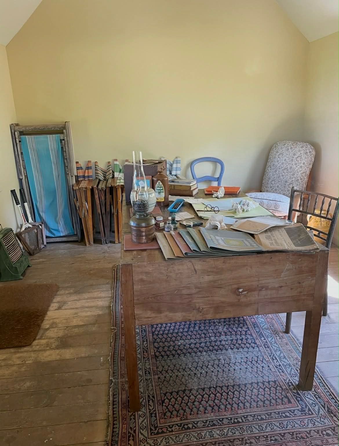 Skrivestuen til Virginia Woolf Monk´s house, East Sussex