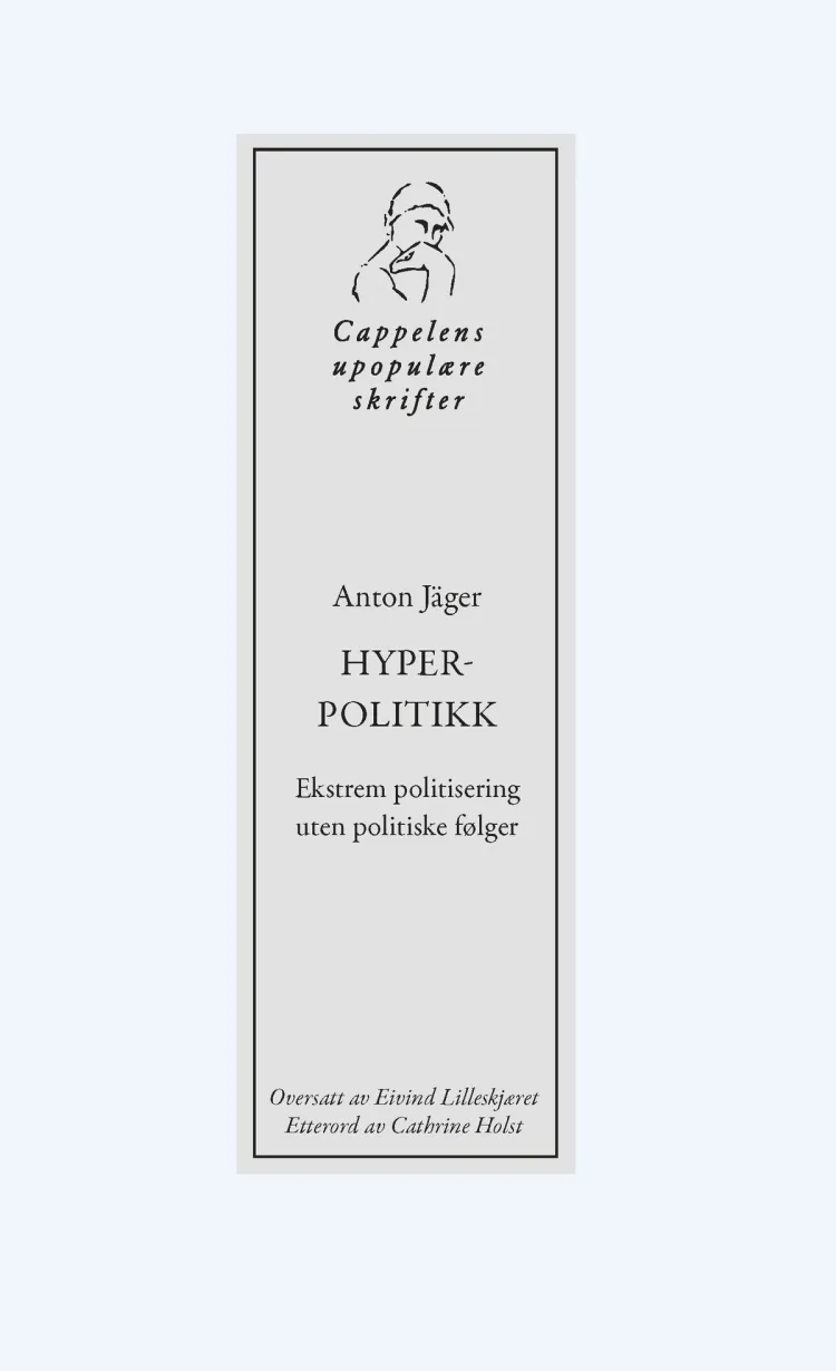Omslag Hyperpolitikk av Anton Jäger (Heftet)
