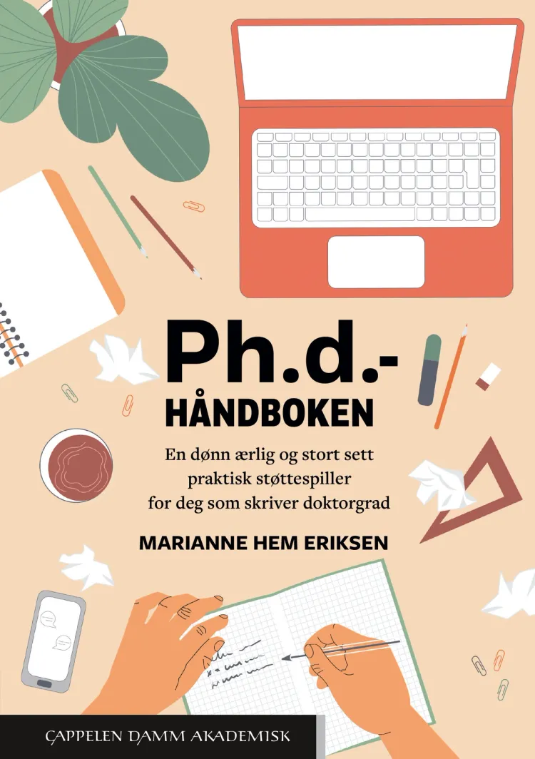 Omslag Ph.d.-håndboken av Marianne Hem Eriksen (Heftet)