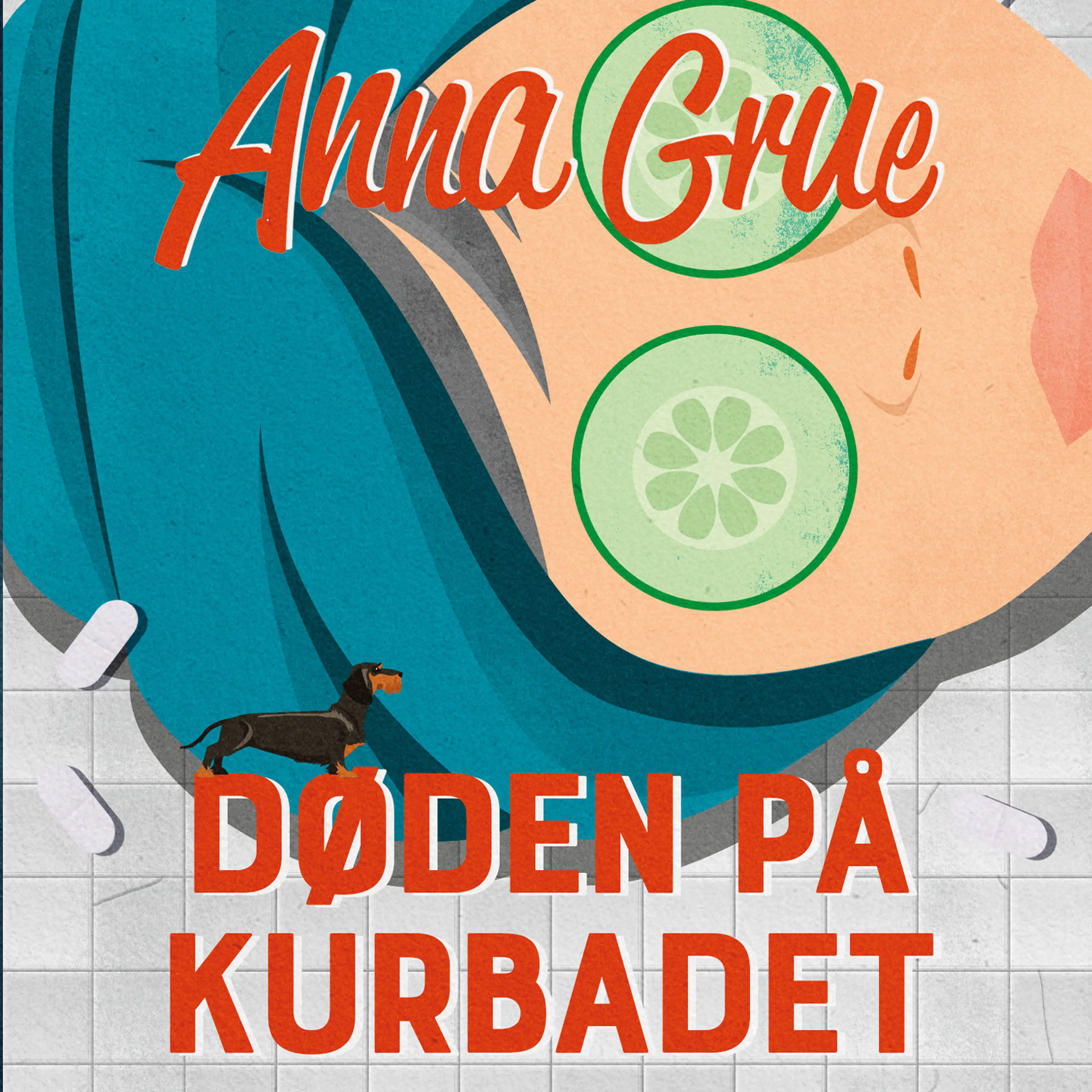 Omslag Døden på kurbadet av Anna Grue (Lydbok)