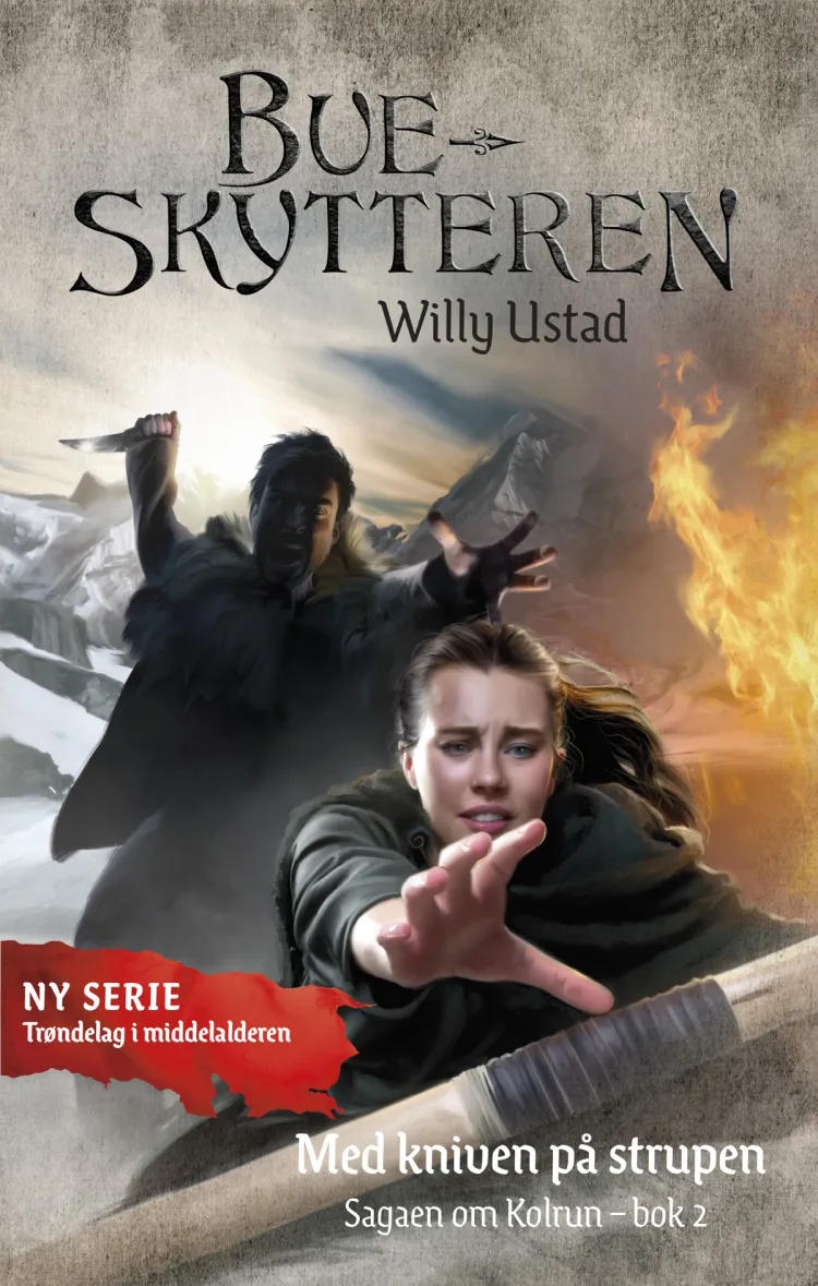 Omslag Med kniven på strupen av Willy Ustad (Ebok)