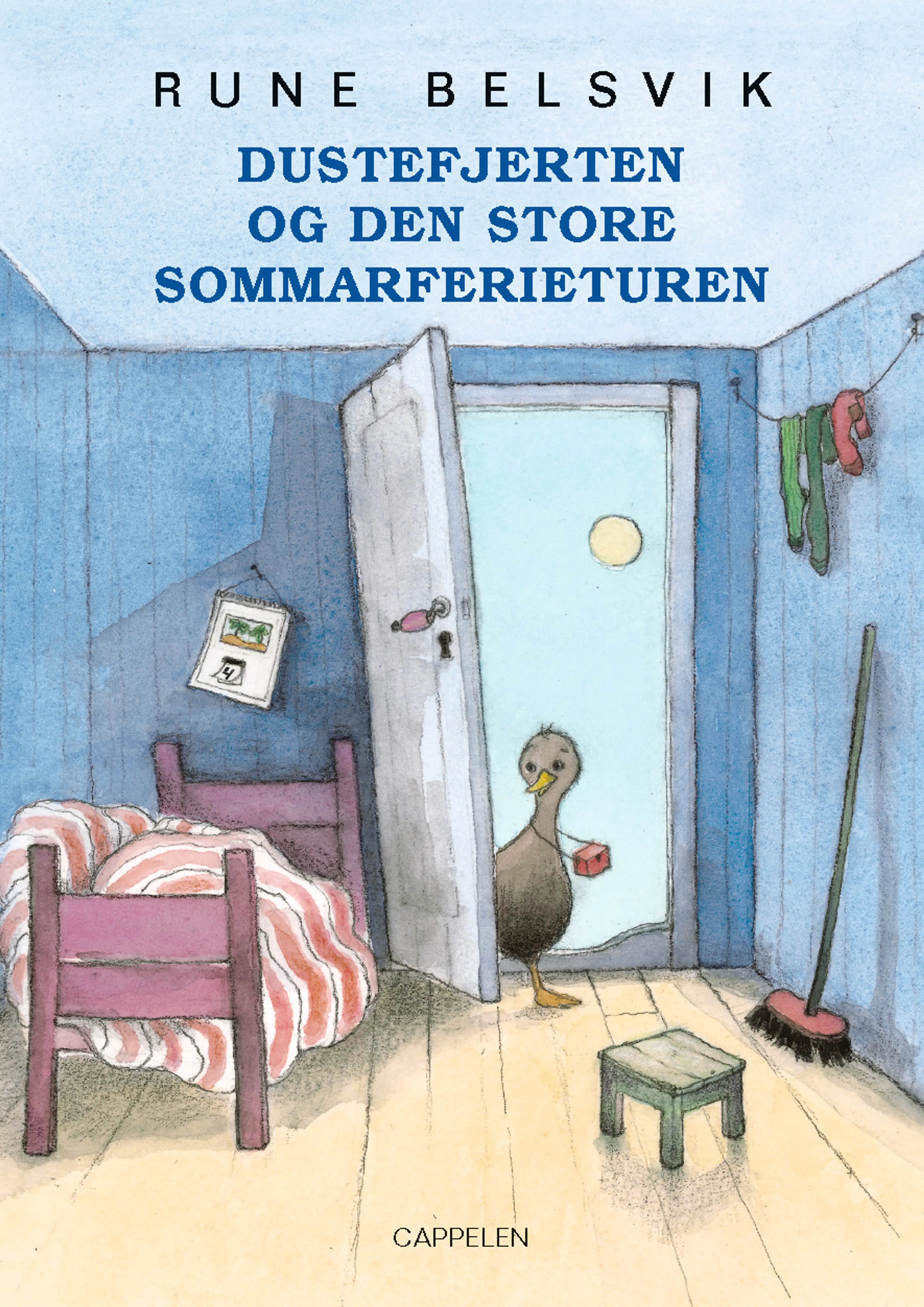 Omslag Dustefjerten og den store sommarferieturen av Rune Belsvik (Innbundet)