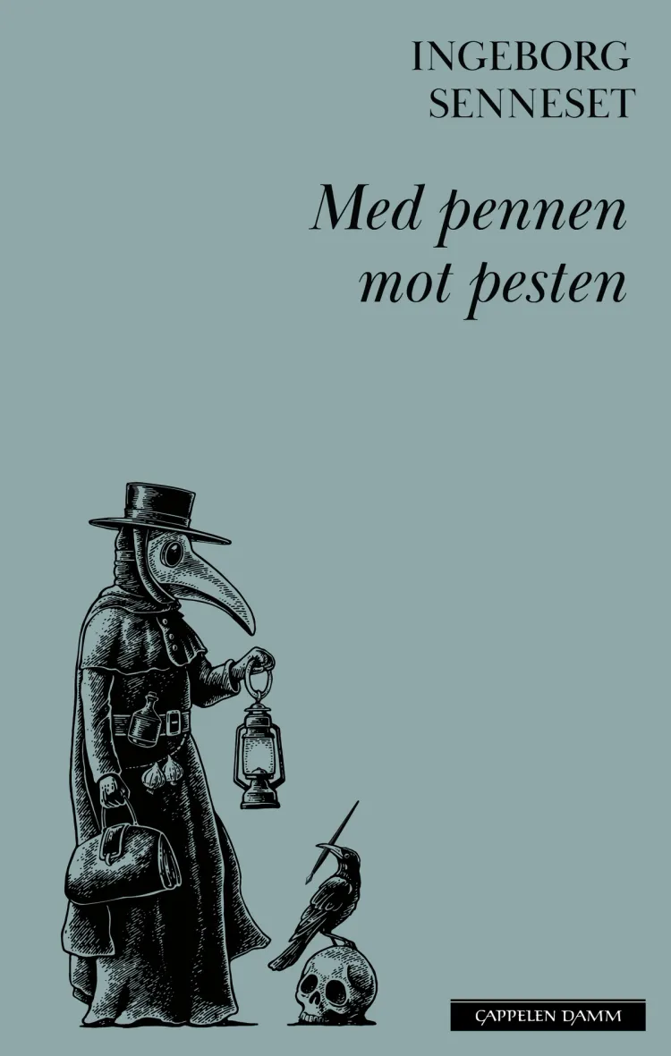 Omslag Med pennen mot pesten av Ingeborg Senneset (Ebok)