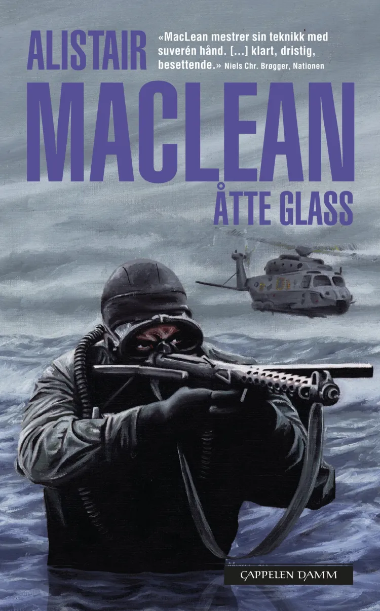 Omslag Åtte glass av Alistair MacLean (Heftet)
