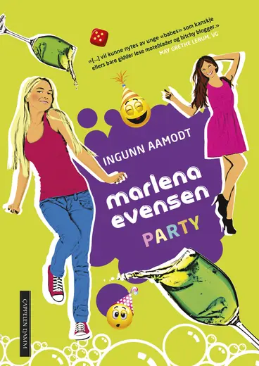Omslag Marlena Evensen: PARTY! av Ingunn Aamodt (Ebok)