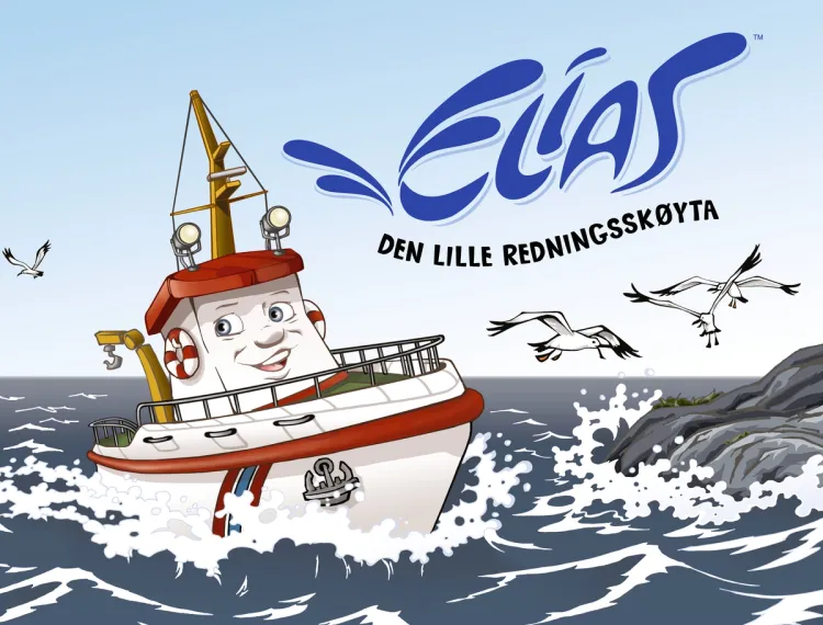 Omslag Elias - den lille redningsskøyta av Filmkameratene A/S (Innbundet)