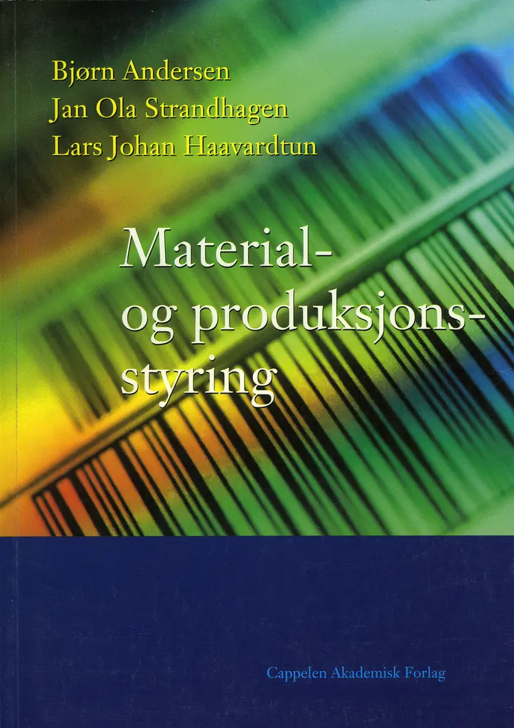 Omslag Material- og produksjonsstyring av Bjørn Andersen (Heftet)