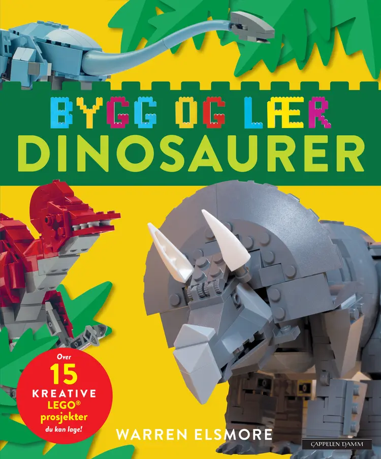 Omslag Bygg og lær - Dinosaurer av Warren Elsmore (Innbundet)